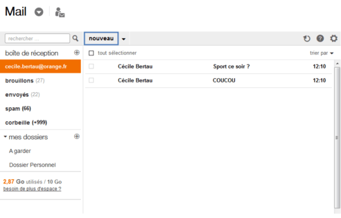 Nouveau mail