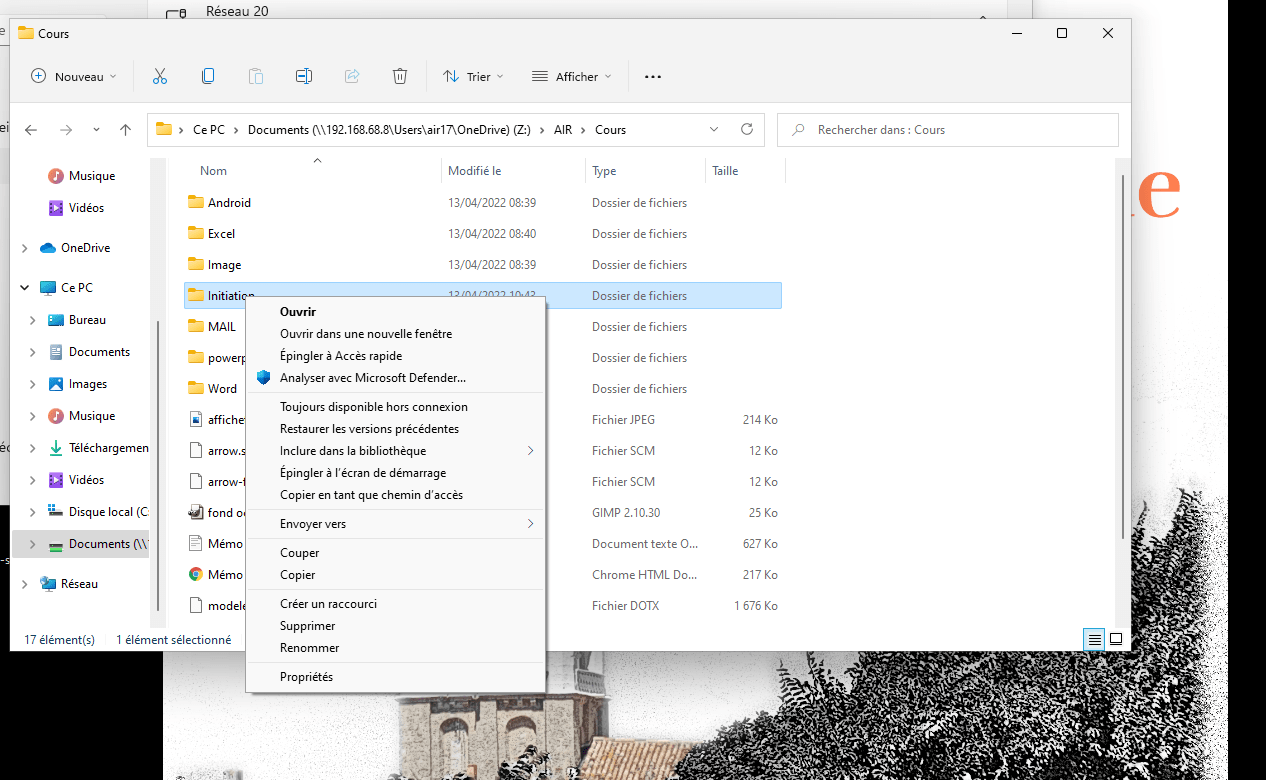 Utiliser le menu contextuel - A.I.R Assistance Informatique Réthaise