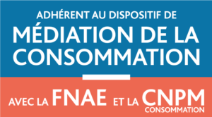 Nous sommes adhérent au contrat de médiation  à la consommation avec la Fédération Nationale des Auto-Entrepreneur 