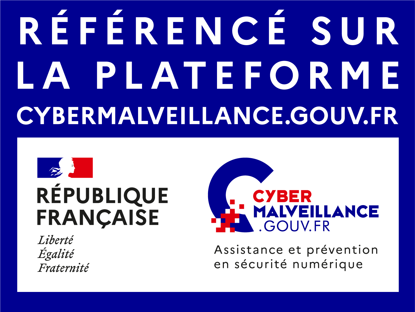 Référencé sur la plateforme cybermalveillance